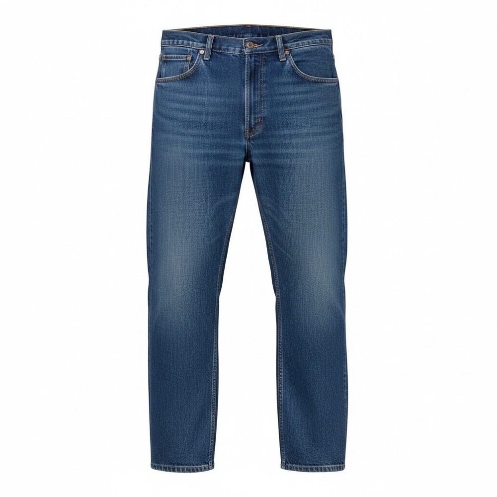 Wrangler Jeans Mens 36X29 Dark Wash Straight Leg Blue Denim Mid Rise 5-Pocket